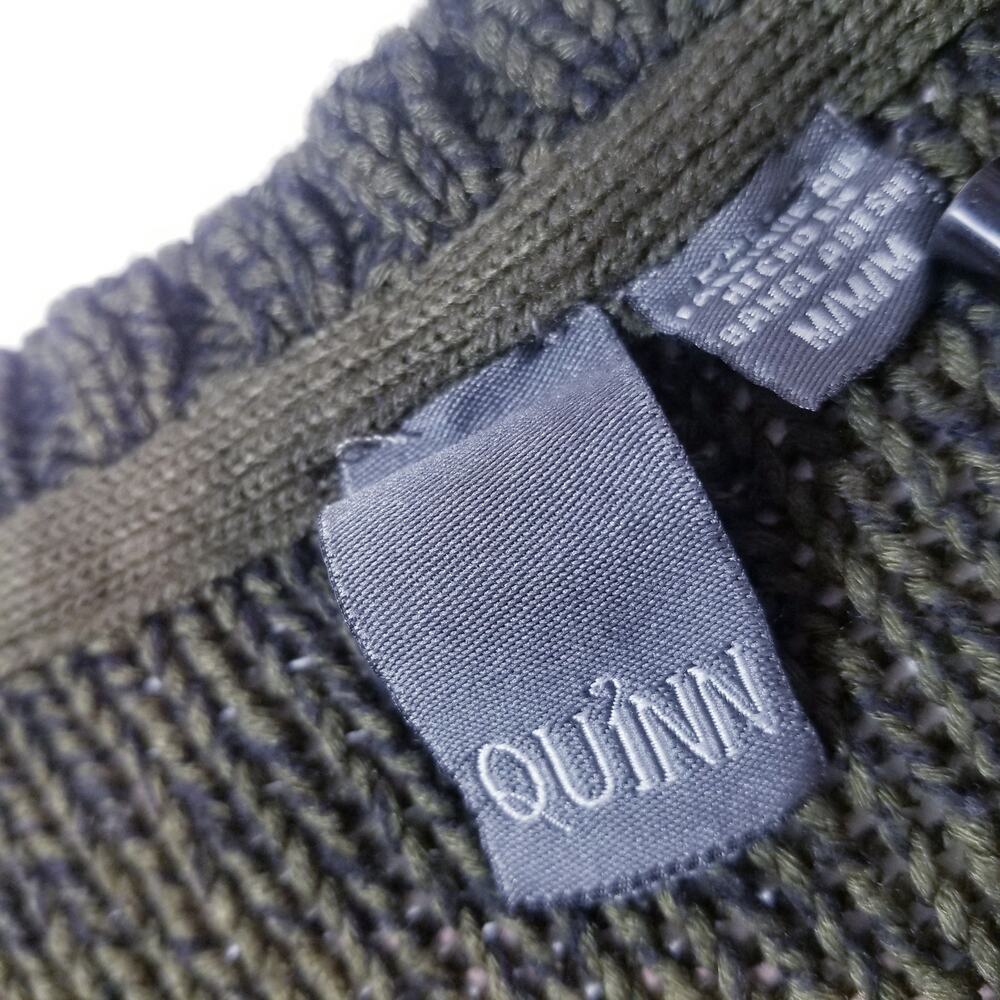 Quinn Green Patchwork Knit Pullover Sweater - image 4